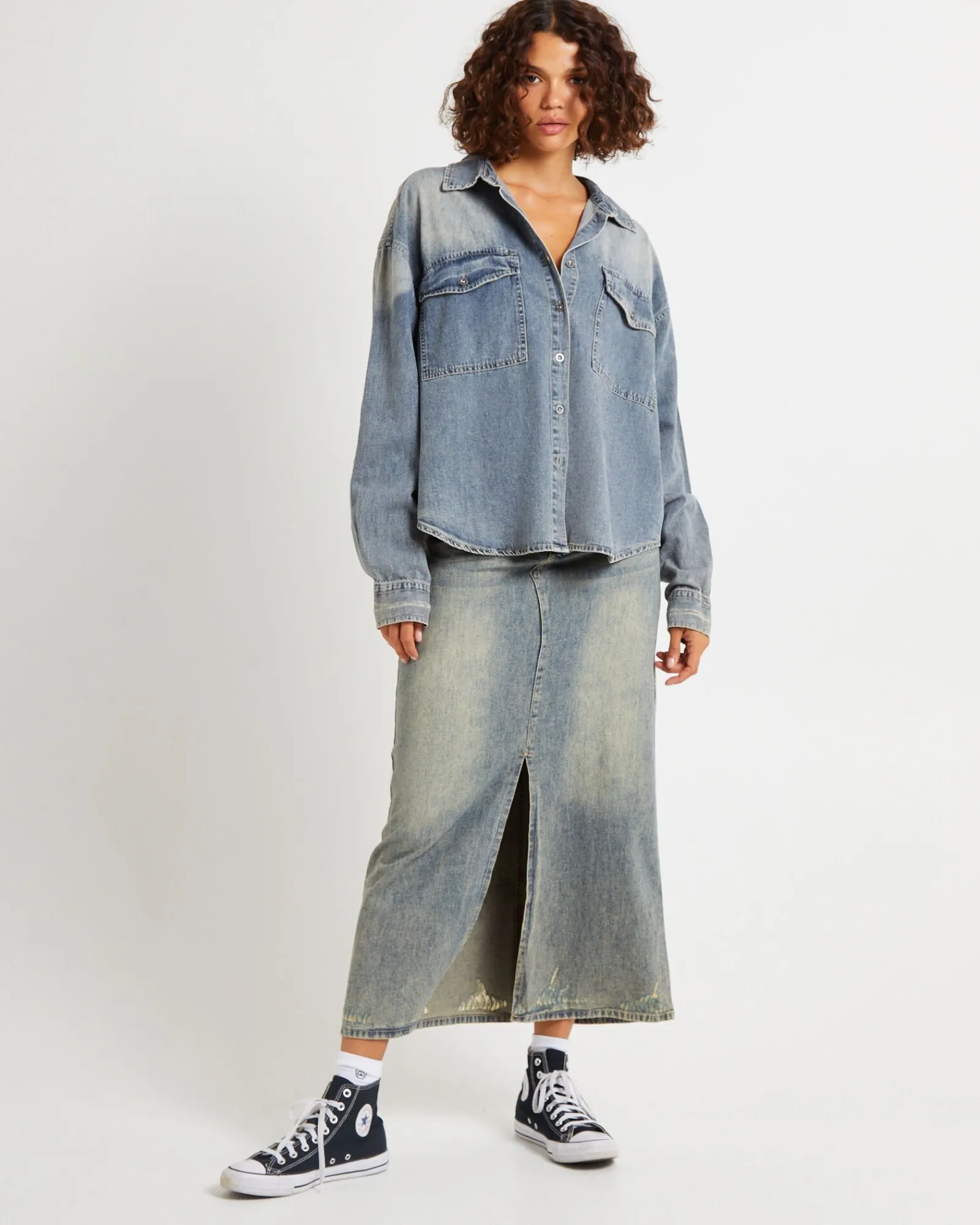 oversized_denim_western_s_2.webp Cheap ONE TEASPOON Oversized Denim Western Shirt Dirty Blue