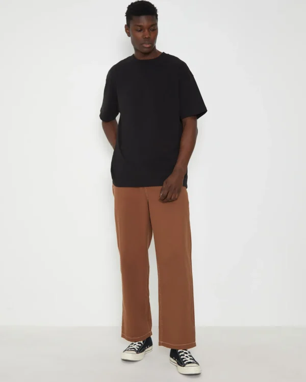 Discount AFENDS Pablo Hemp Baggy Fit Pants In Toffee Brown