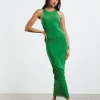 Best SNDYS Palamas Mesh Midi Dress Green