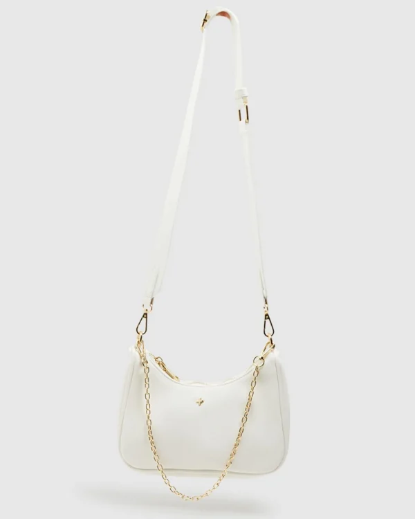 New PETA AND JAIN Paloma Bag White/Gold