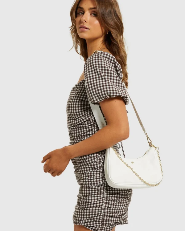 New PETA AND JAIN Paloma Bag White/Gold