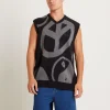 Hot SPENCER PROJECT Peace Corp Knitted Vest In Black