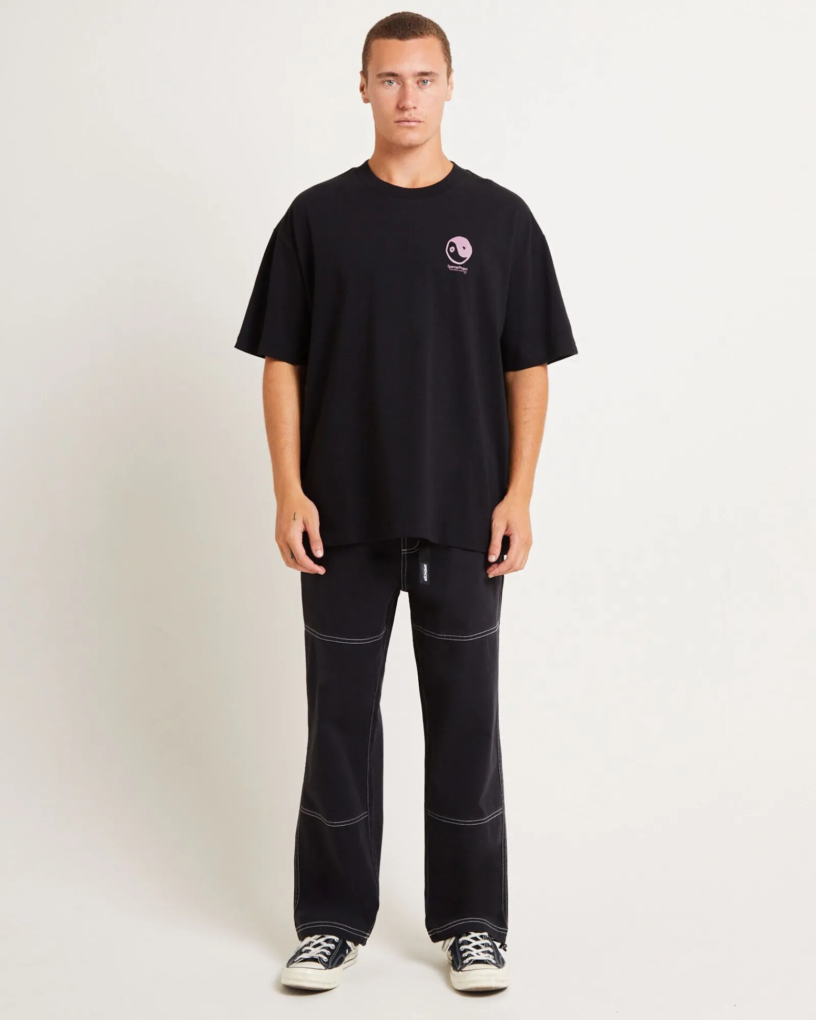 peace_corp_short_sleeve_t_2.webp Sale SPENCER PROJECT Peace Corp Short Sleeve T-Shirt In Black