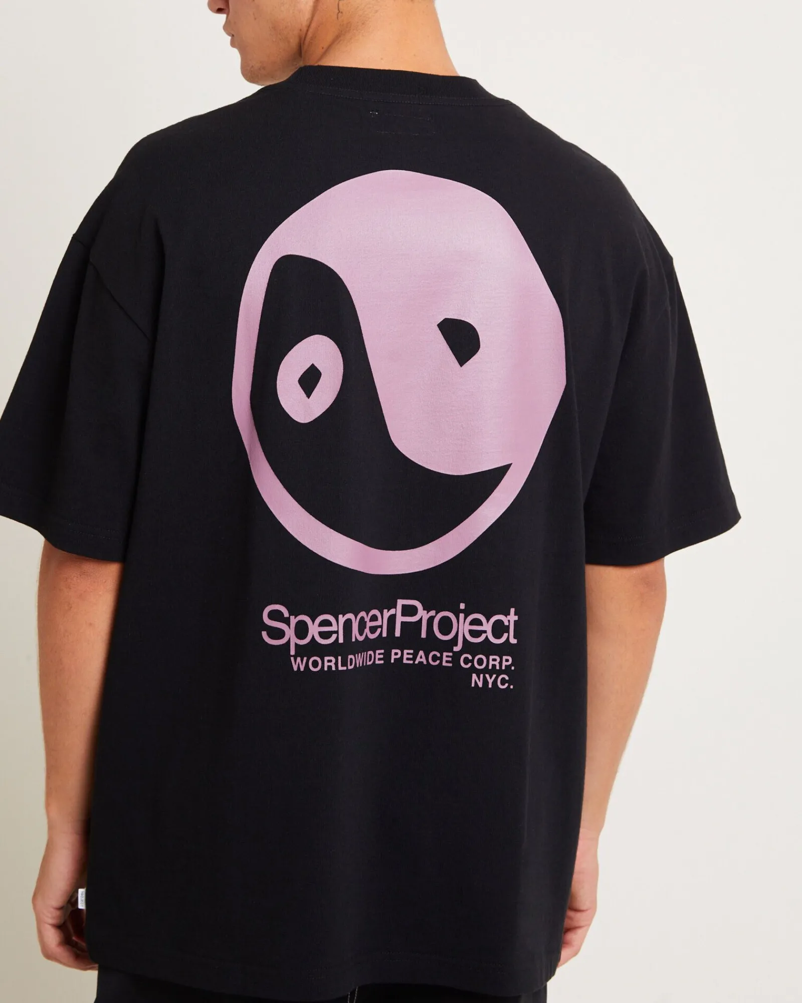 peace_corp_short_sleeve_t_4.webp Sale SPENCER PROJECT Peace Corp Short Sleeve T-Shirt In Black