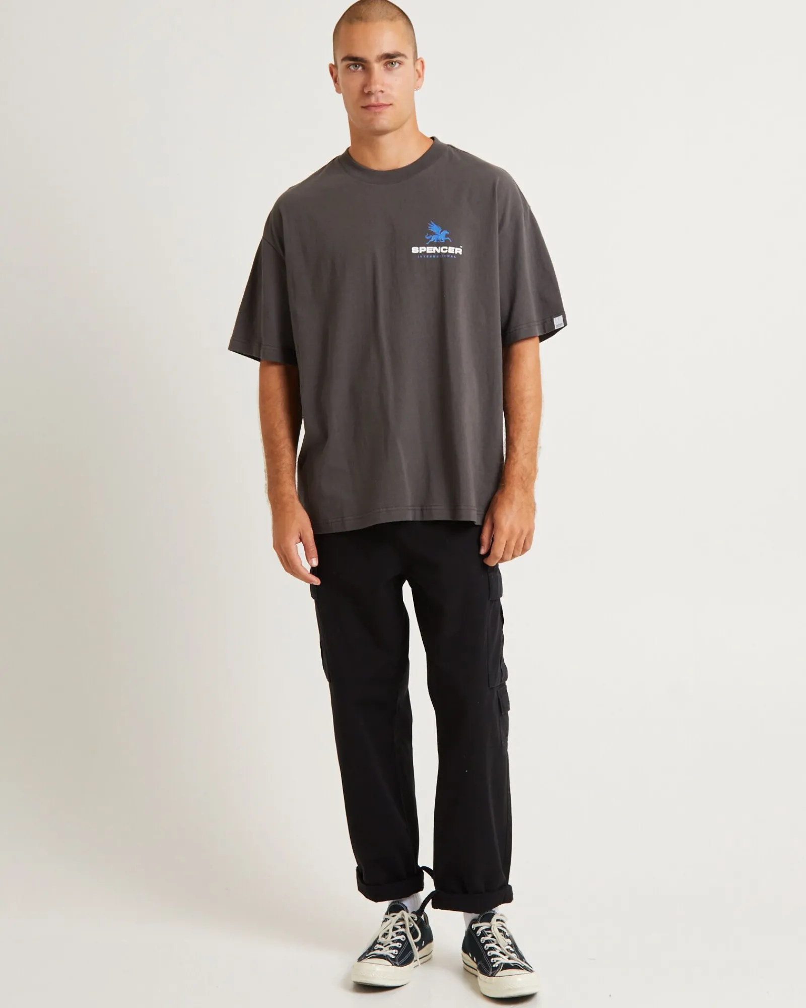 pegasus_short_sleeve_tshi_2.webp Online SPENCER PROJECT Pegasus Short Sleeve T-Shirt Charcoal