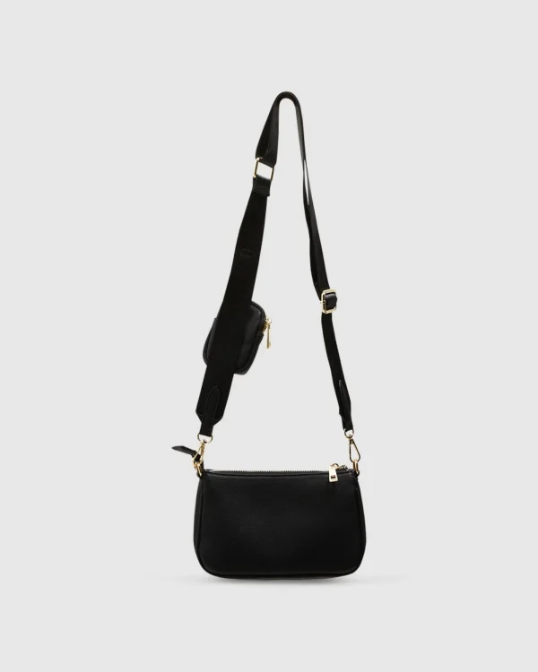 Hot PETA AND JAIN Phoenix Bag Black Pebble/Gold