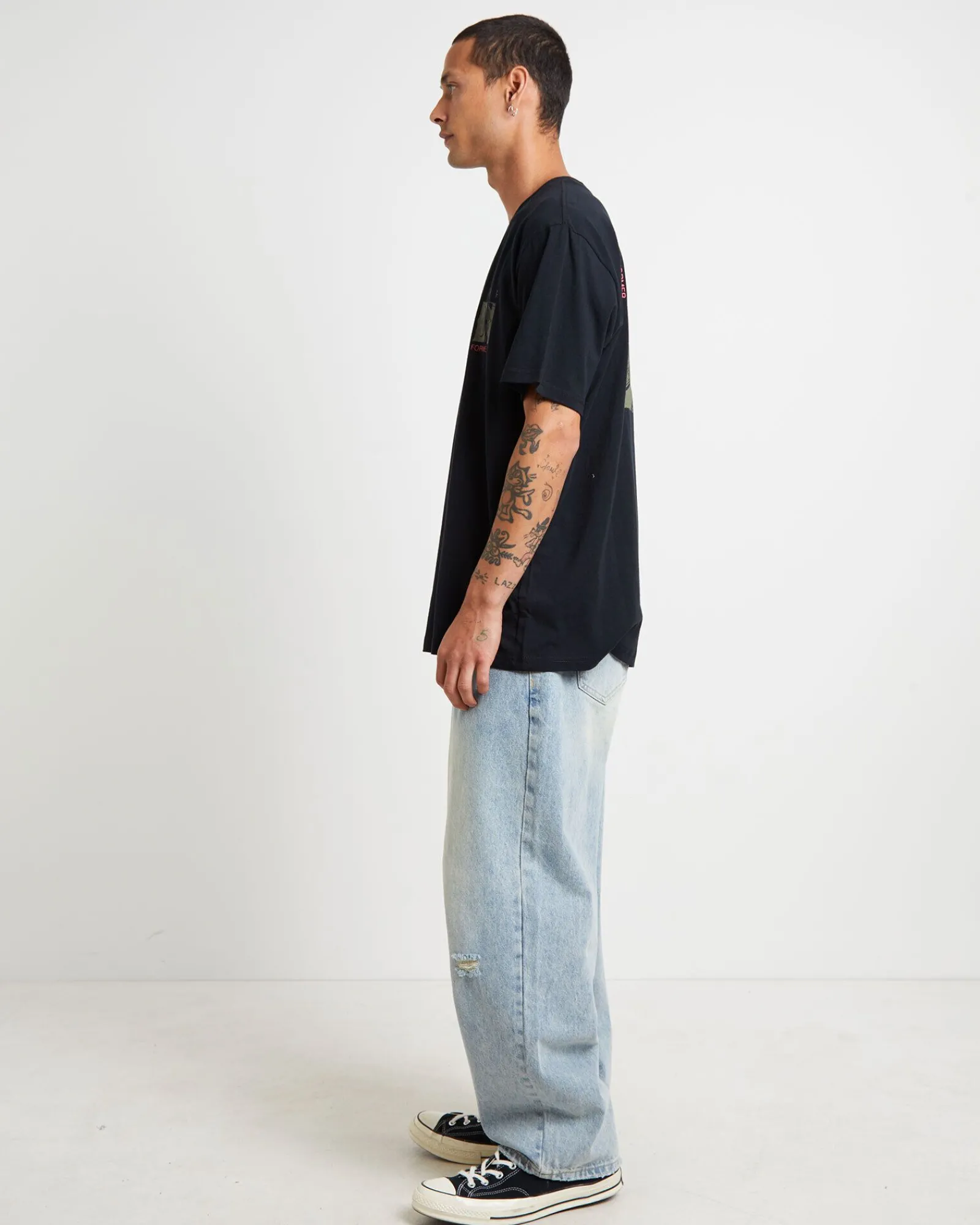 pivo_crux_short_sleeve_ts_3.webp Shop FORMER Pivo Crux Short Sleeve T-Shirt In Black