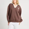 Flash Sale SUBTITLED Polo Panel Fleece Jumper