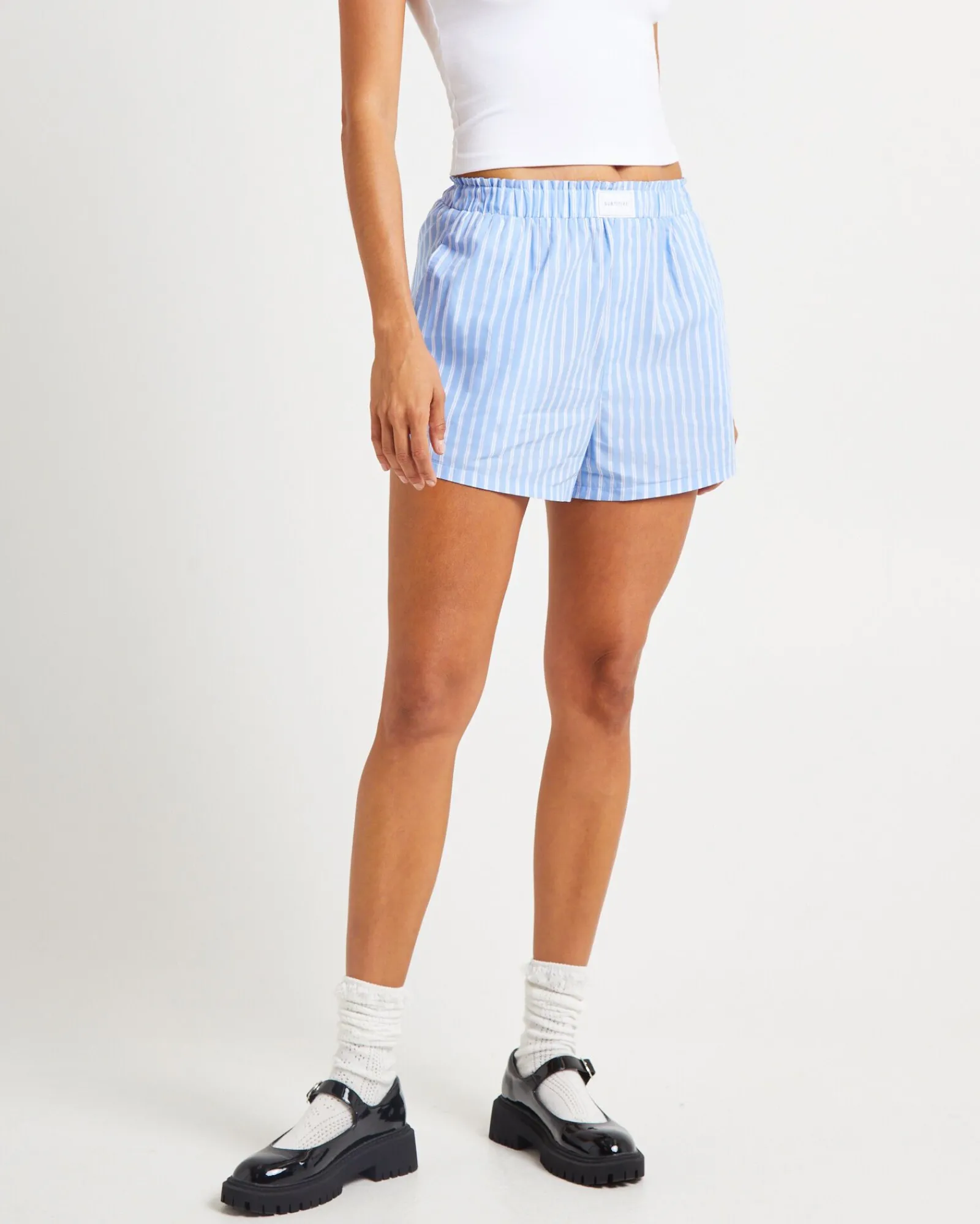 poppy_poplin_stripe_short_0.webp Shop SUBTITLED Poppy Poplin Stripe Shorts
