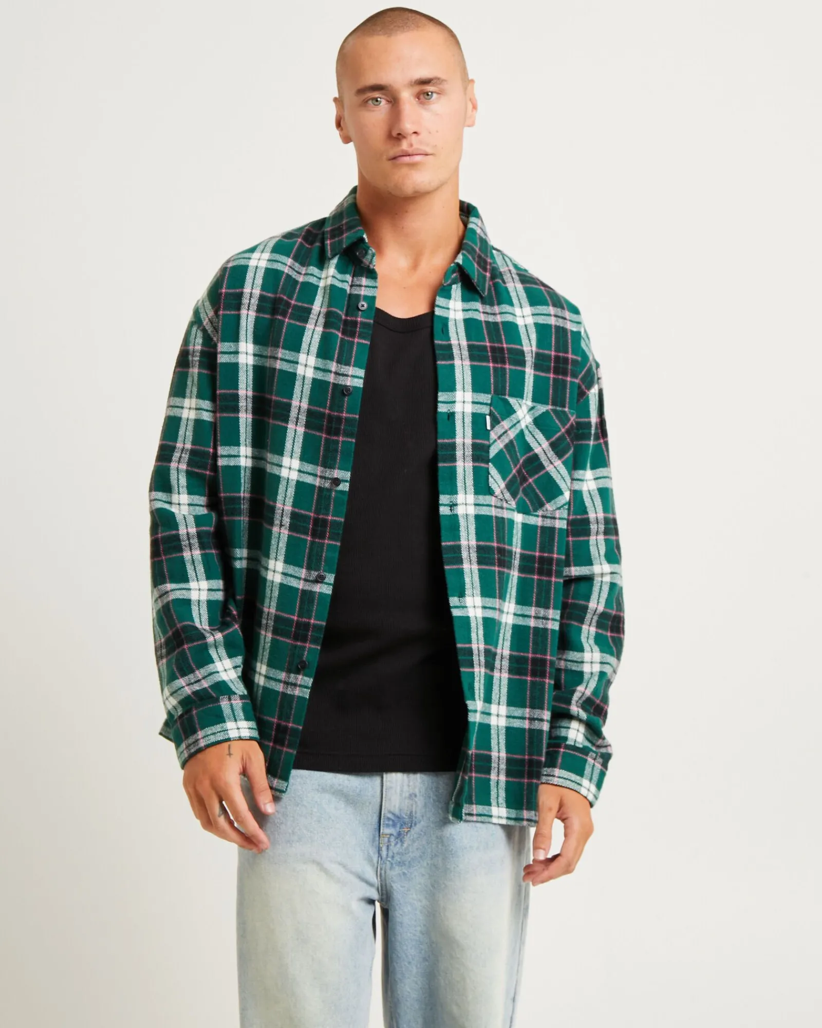 portland_flanno_long_slee_0.webp Fashion SPENCER PROJECT Portland Flanno Long Sleeve Shirt
