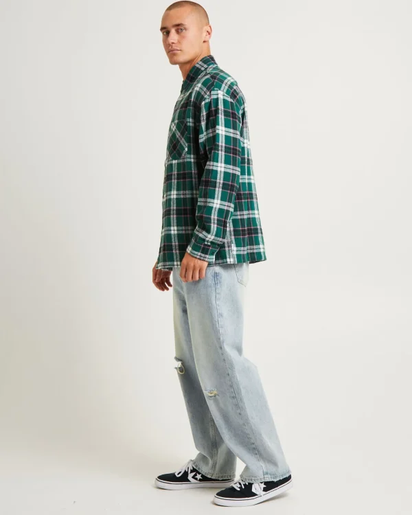 Fashion SPENCER PROJECT Portland Flanno Long Sleeve Shirt