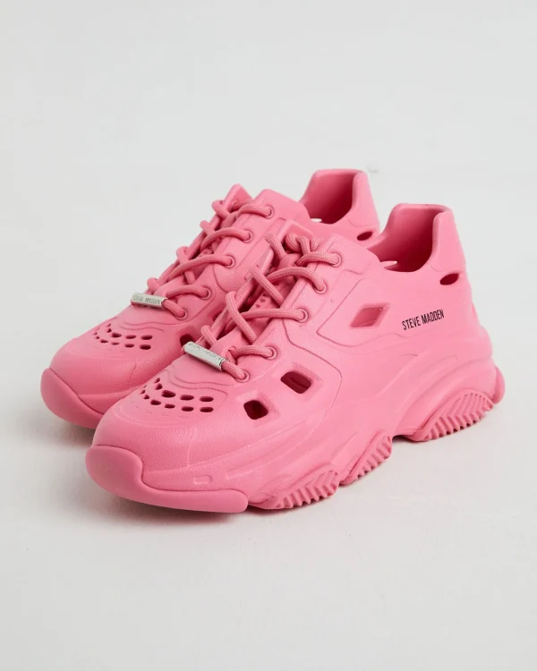 New STEVE MADDEN Possessive Sneakers In Hot Pink