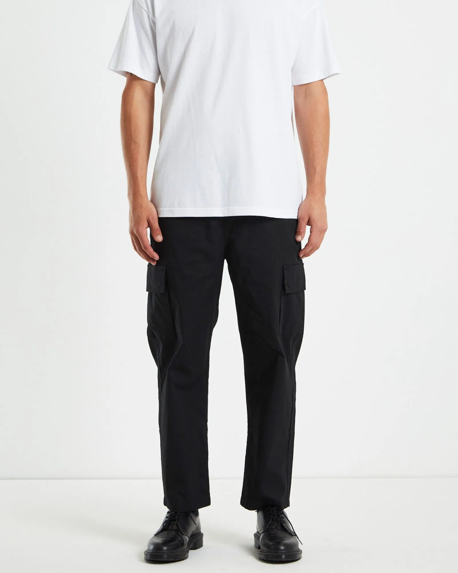 prayer_cargo_pants_black_0.webp Discount FORMER Prayer Cargo Pants Black