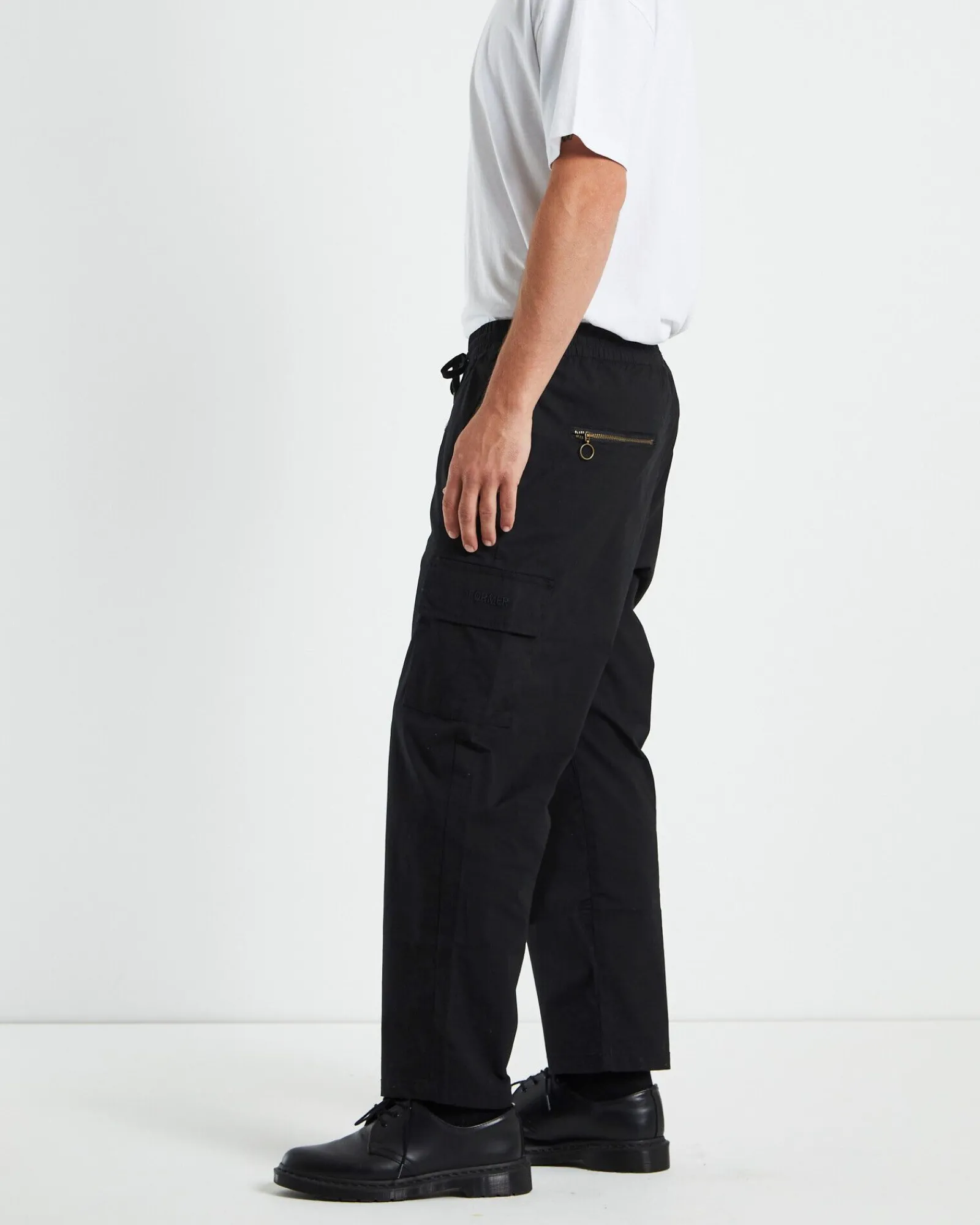 prayer_cargo_pants_black_3.webp Discount FORMER Prayer Cargo Pants Black
