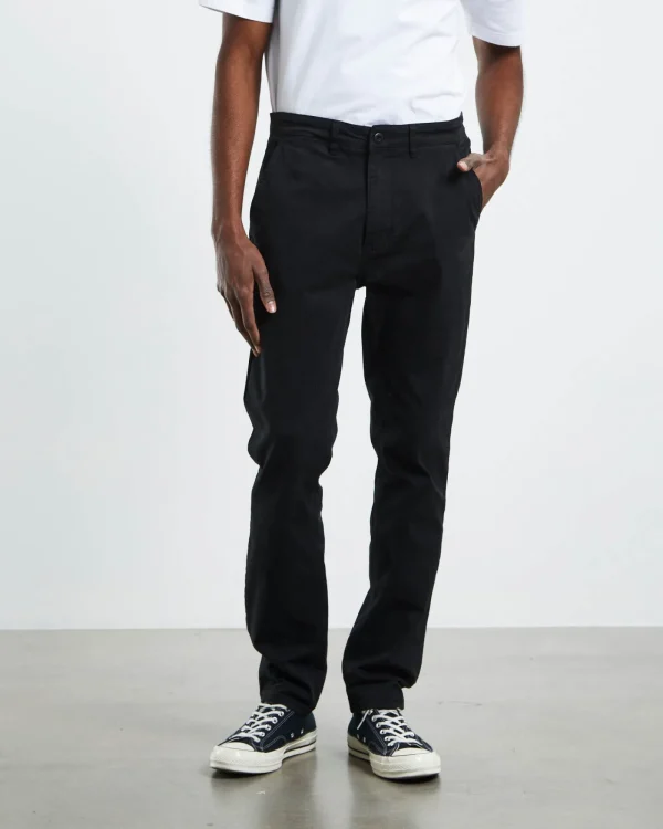 Sale ARVUST Preston Slim Chino Pants Black