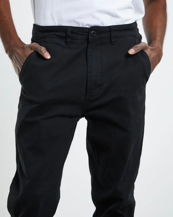 Sale ARVUST Preston Slim Chino Pants Black
