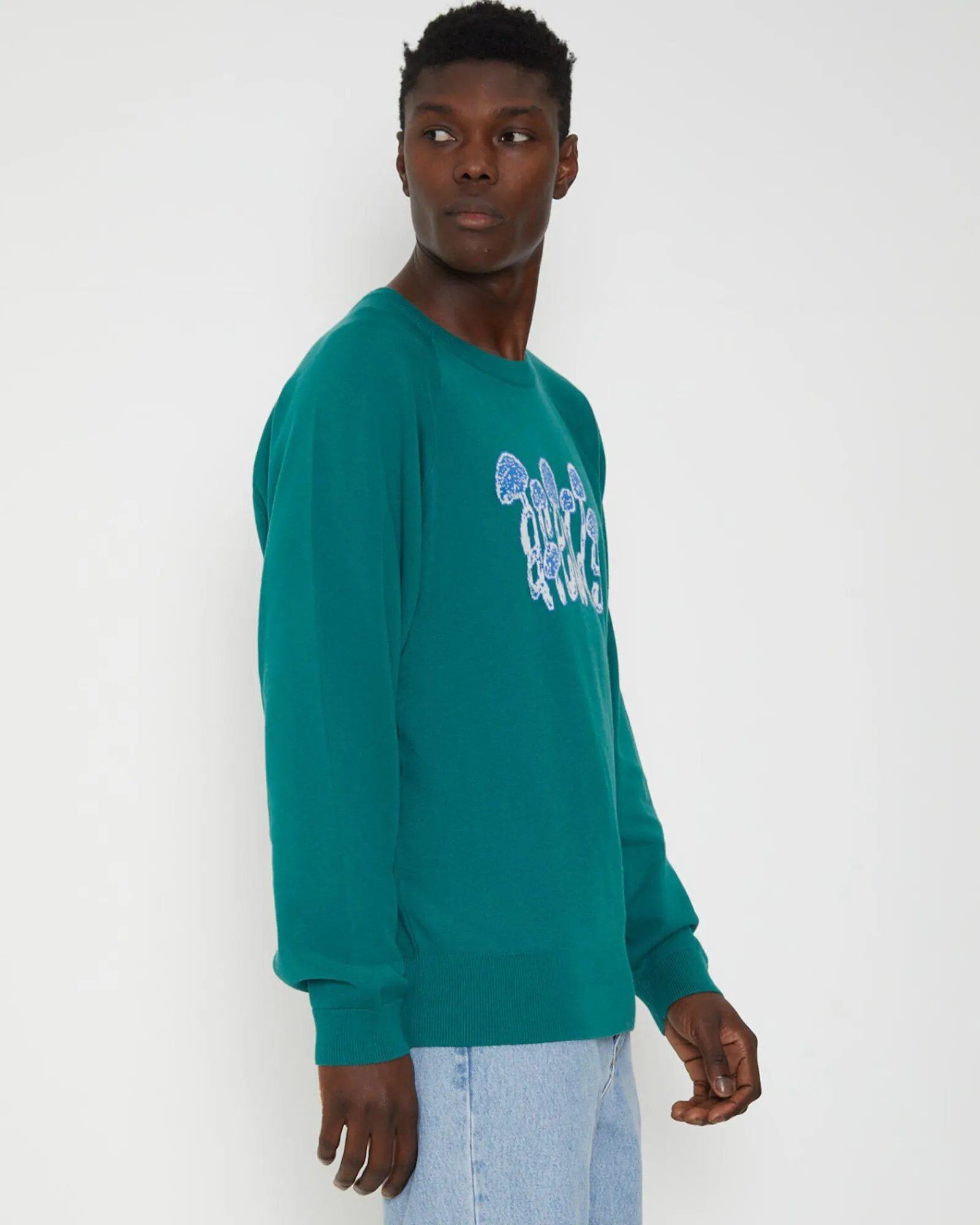 psychedelic_raglan_long_s_3.webp Cheap AFENDS Psychedelic Raglan Long Sleeve Knit In Emerald Green