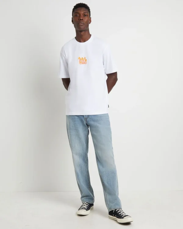 Hot AFENDS Psychedelic Retro Fit Short Sleeve T-Shirt In White