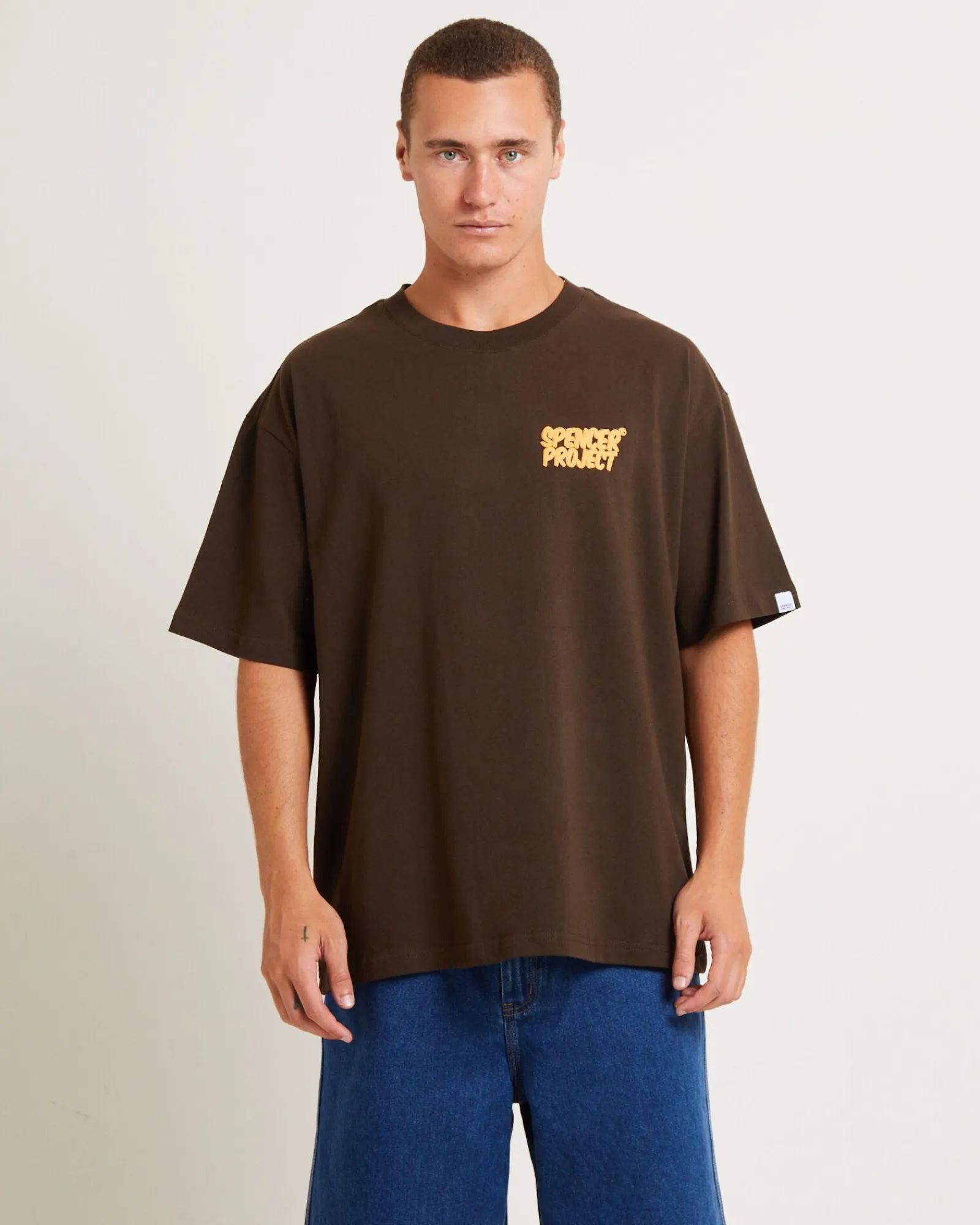 puffy_short_sleeve_tshirt_0.webp New SPENCER PROJECT Puffy Short Sleeve T-Shirt In Brown