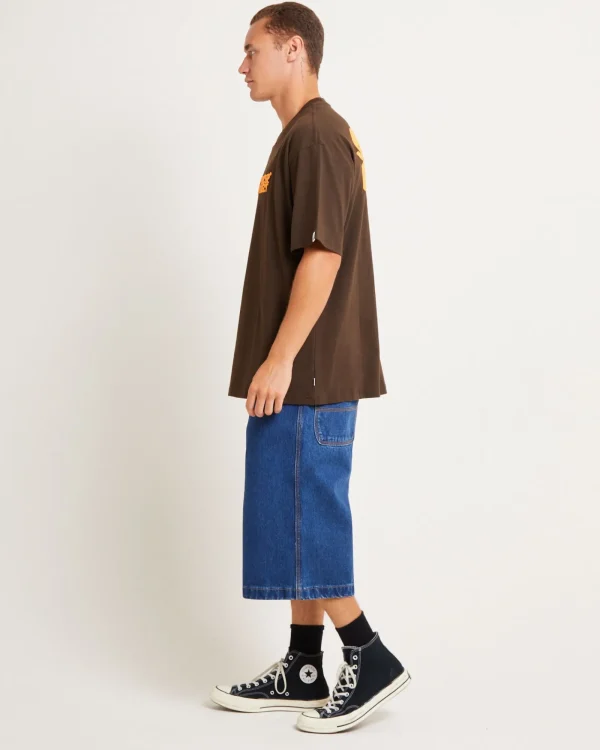 New SPENCER PROJECT Puffy Short Sleeve T-Shirt In Brown