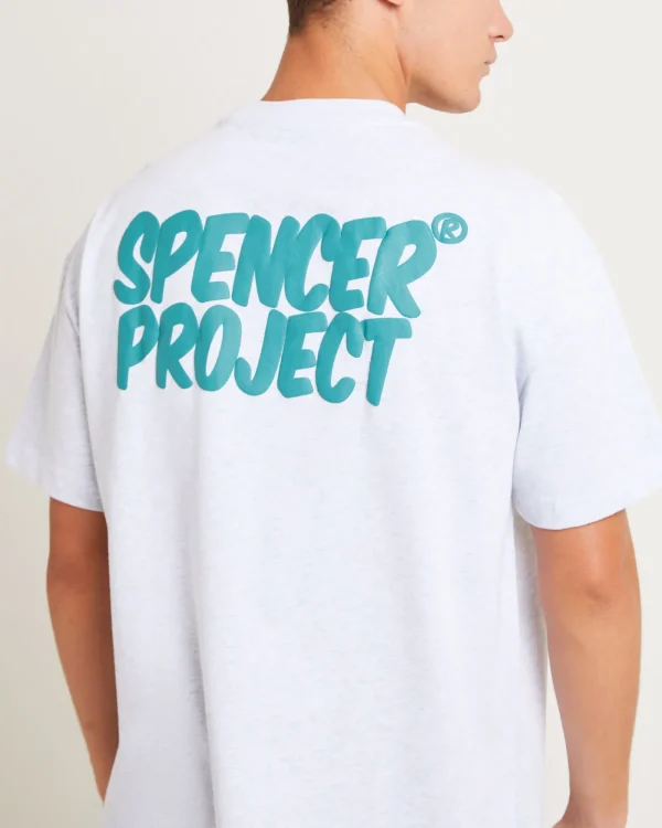 Store SPENCER PROJECT Puffy Short Sleeve T-Shirt In Frost Marle