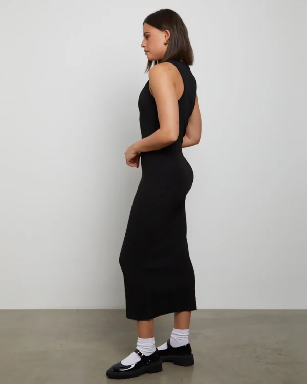 Cheap GENERAL PANTS CO. BASICS Racer Back Midi Dress In Black