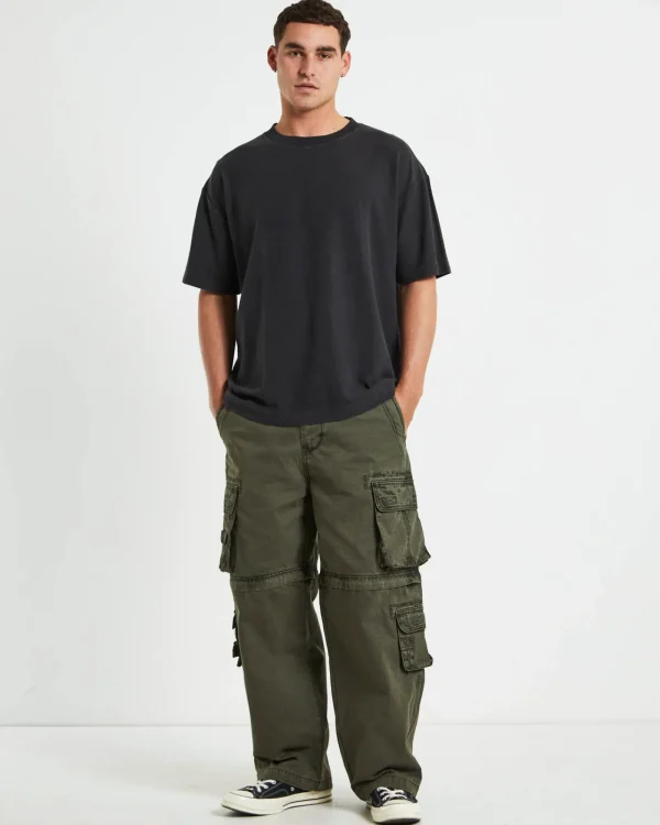 Sale ARVUST Ramona Linen Short Sleeve T-Shirt In Washed Black