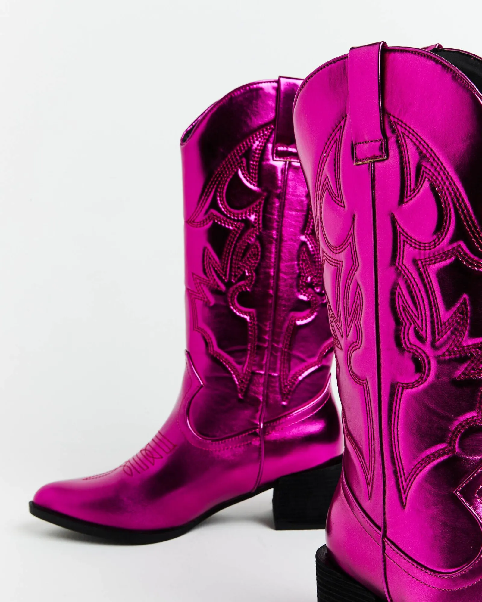 ranger_cowboy_boot_in_met_3.webp Outlet THERAPY Ranger Cowboy Boot In Metallic Pink