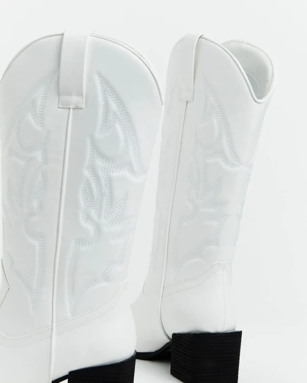 Cheap THERAPY Ranger Cowboy Boot In White