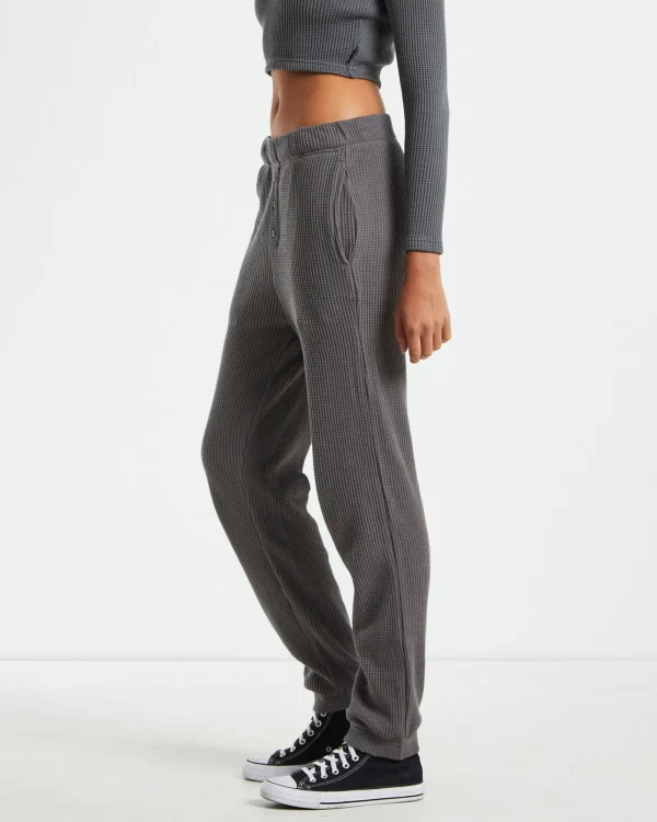 Best AFENDS Recycled Waffle Track Pants Steel Grey