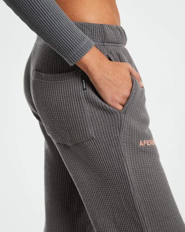 Best AFENDS Recycled Waffle Track Pants Steel Grey