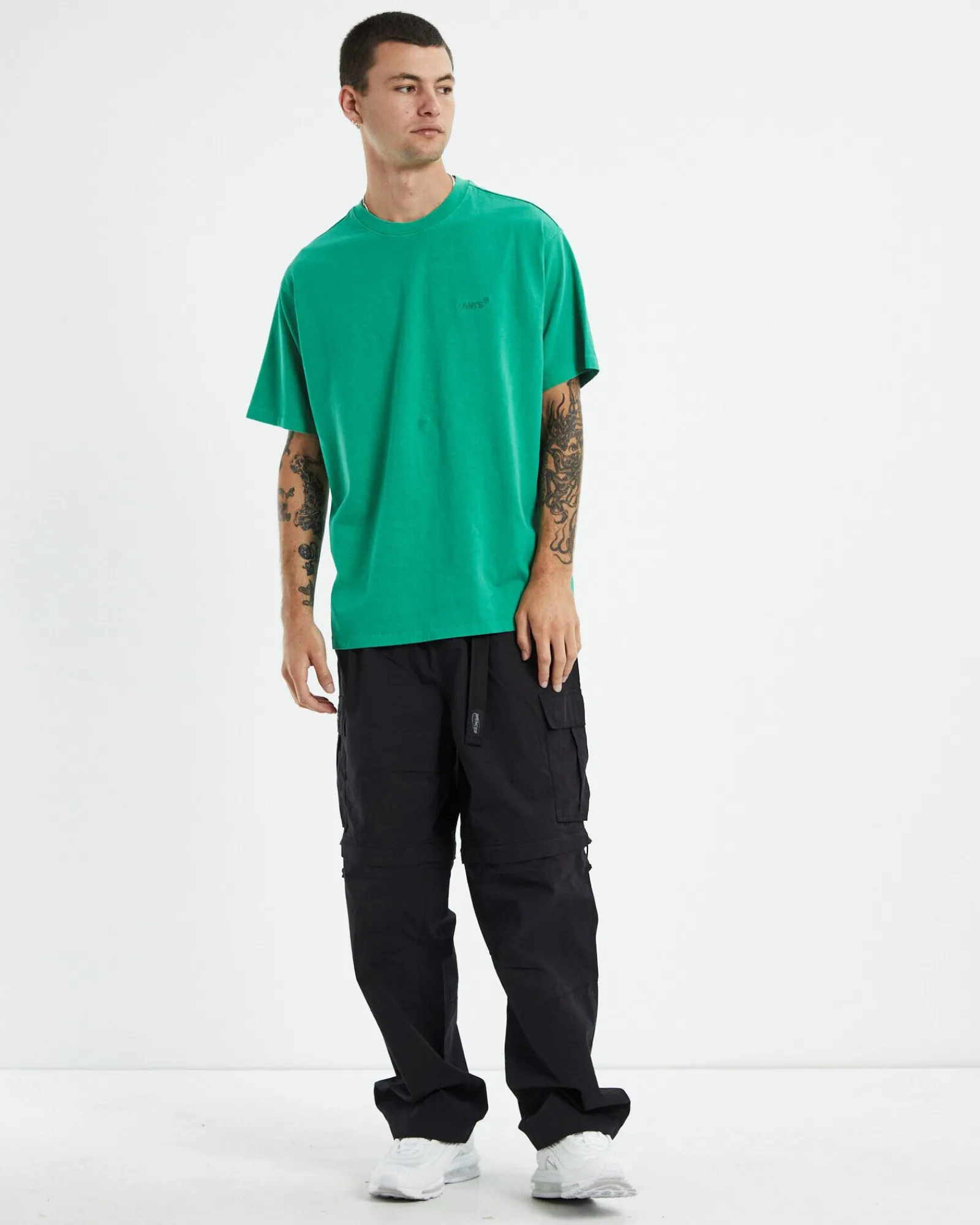 Best Sale LEVIS Red Tab Vintage T-Shirt Jelly Bean Garment Dye Green