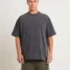 Hot BLACK NOISE WHITE RAIN Relative Regulations Short Sleeve T-Shirt In Pewter Grey