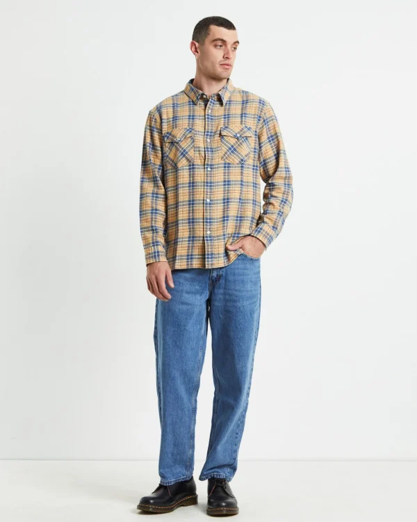 Best LEVIS Relaxed Fit Western Krishan Plaid Shirt Lark Multi