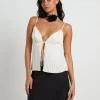 Cheap ALICE IN THE EVE Rhea Pleated Top In Ivory