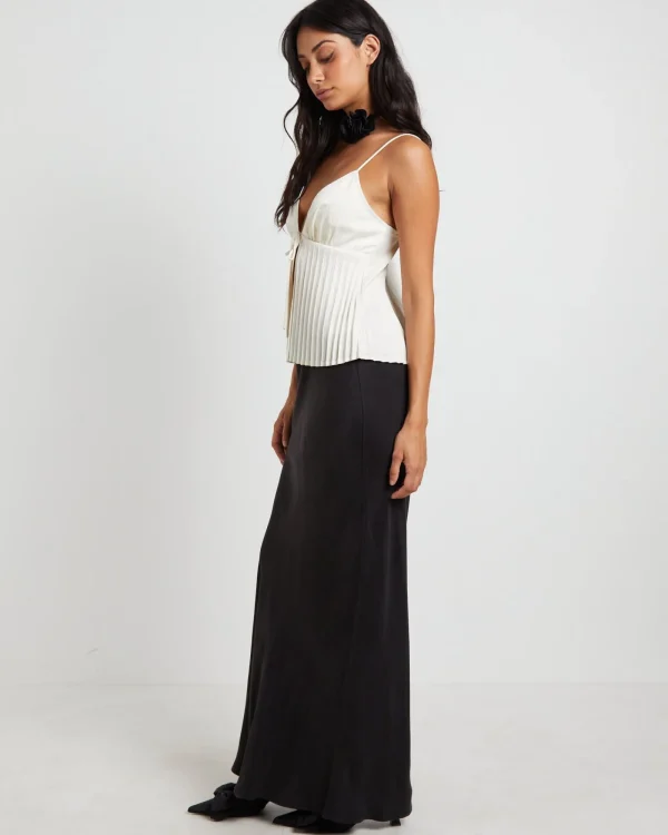 Cheap ALICE IN THE EVE Rhea Pleated Top In Ivory