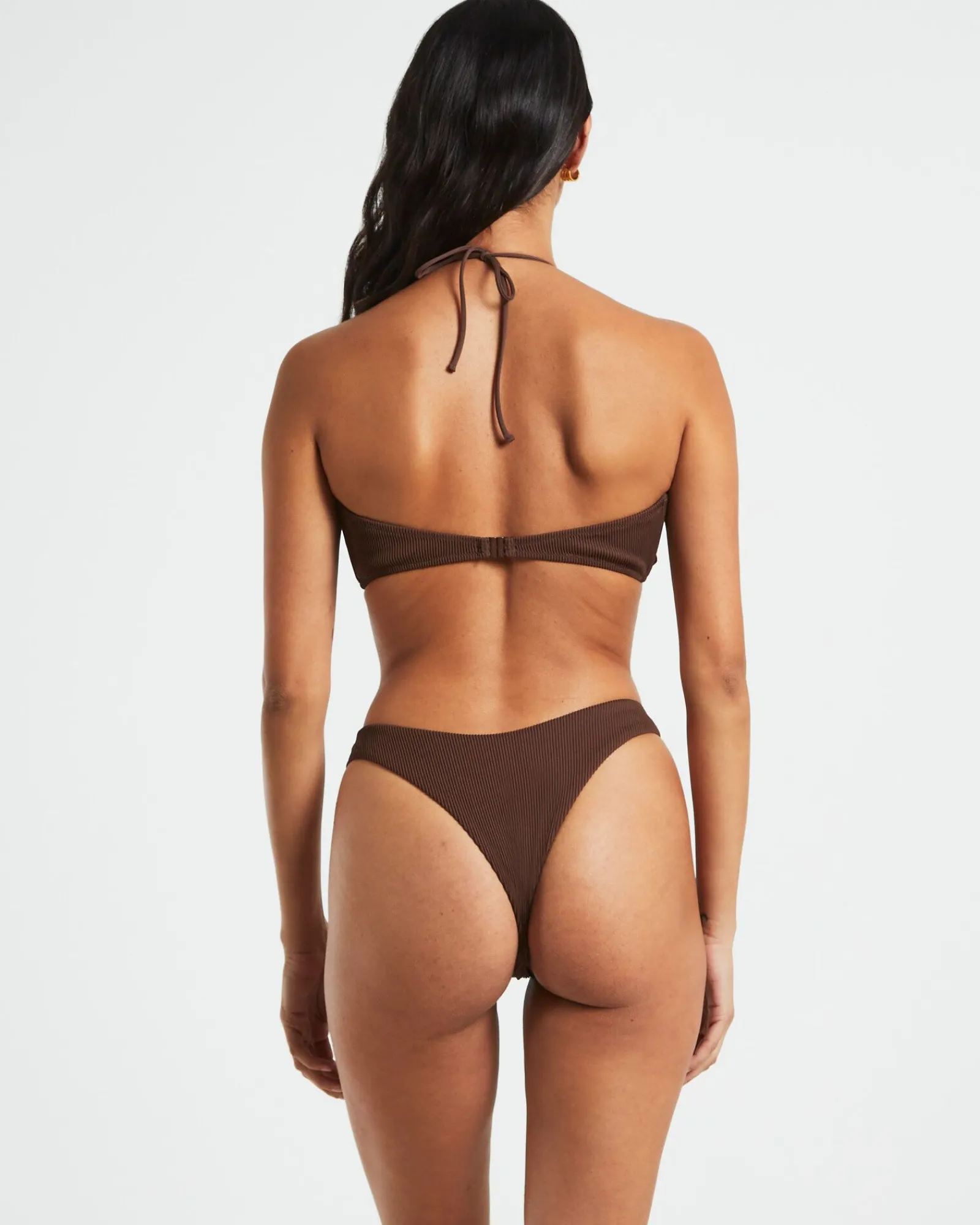 rib_cross_front_bikini_to_2.webp Discount SUBTITLED Rib Cross Front Bikini Top In Chocolate Brown