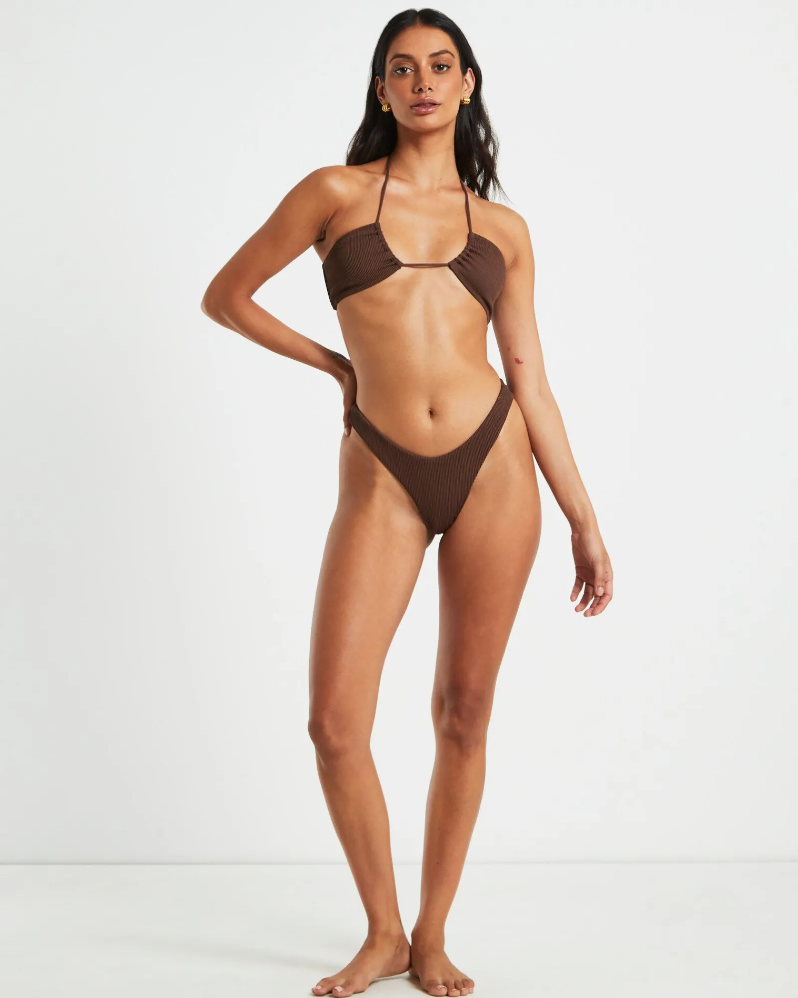rib_cross_front_bikini_to_3.webp Discount SUBTITLED Rib Cross Front Bikini Top In Chocolate Brown