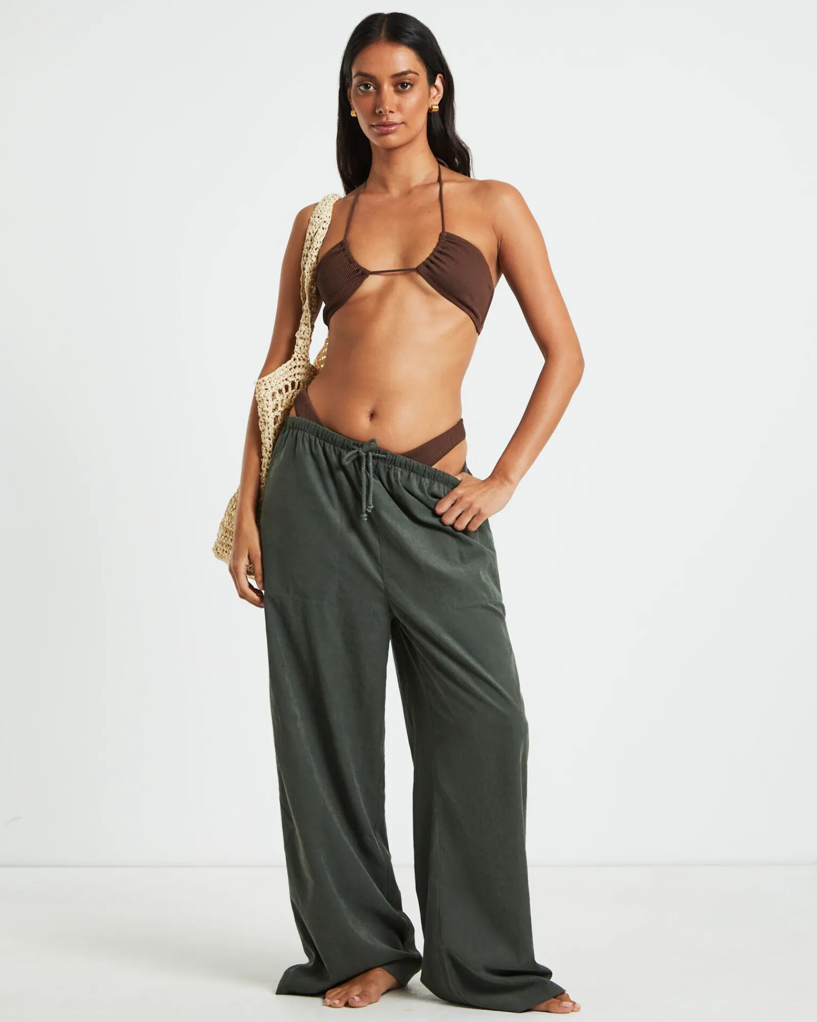 rib_cross_front_bikini_to_4.webp Discount SUBTITLED Rib Cross Front Bikini Top In Chocolate Brown