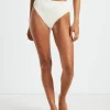 Shop SUBTITLED Rib High Waisted Bottoms In Almond