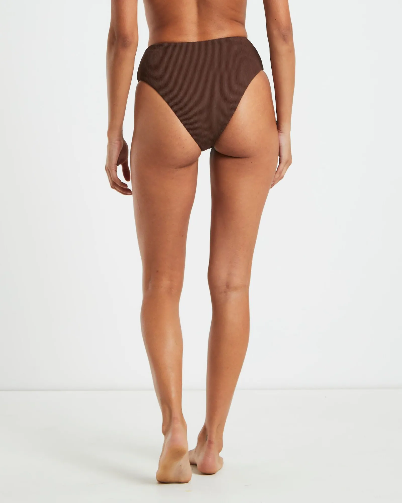 rib_high_waisted_bottoms__1-1.webp Sale SUBTITLED Rib High Waisted Bottoms In Chocolate Brown