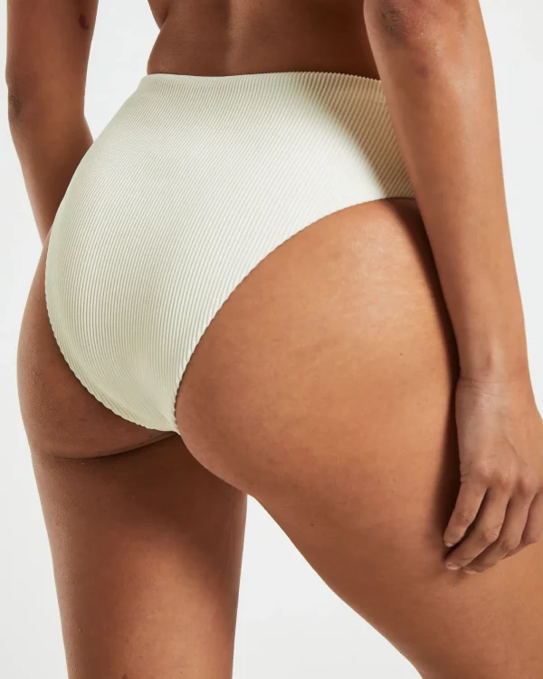 Shop SUBTITLED Rib High Waisted Bottoms In Almond