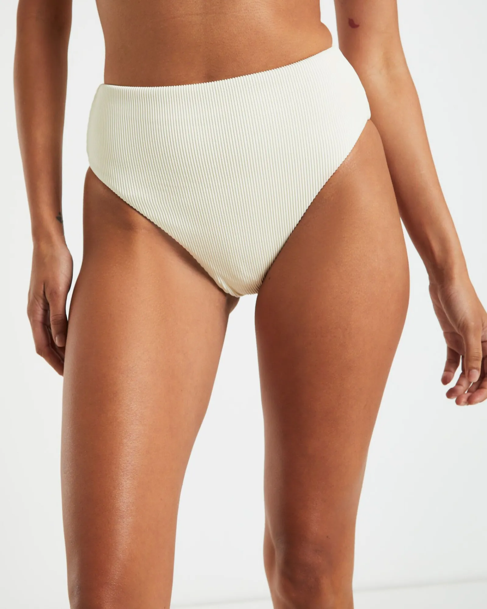 rib_high_waisted_bottoms__5-2.webp Shop SUBTITLED Rib High Waisted Bottoms In Almond