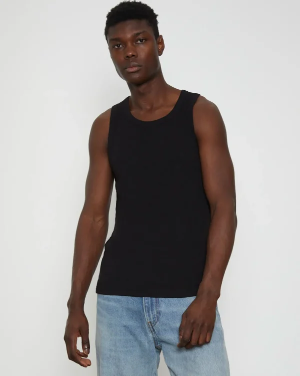Outlet GENERAL PANTS CO. BASICS Rib Singlet In Black