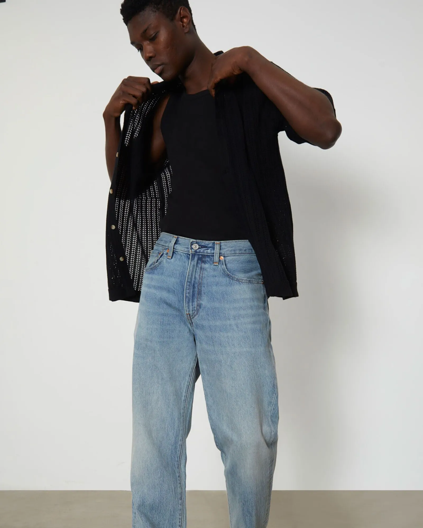 rib_singlet_in_black_4.webp Outlet GENERAL PANTS CO. BASICS Rib Singlet In Black