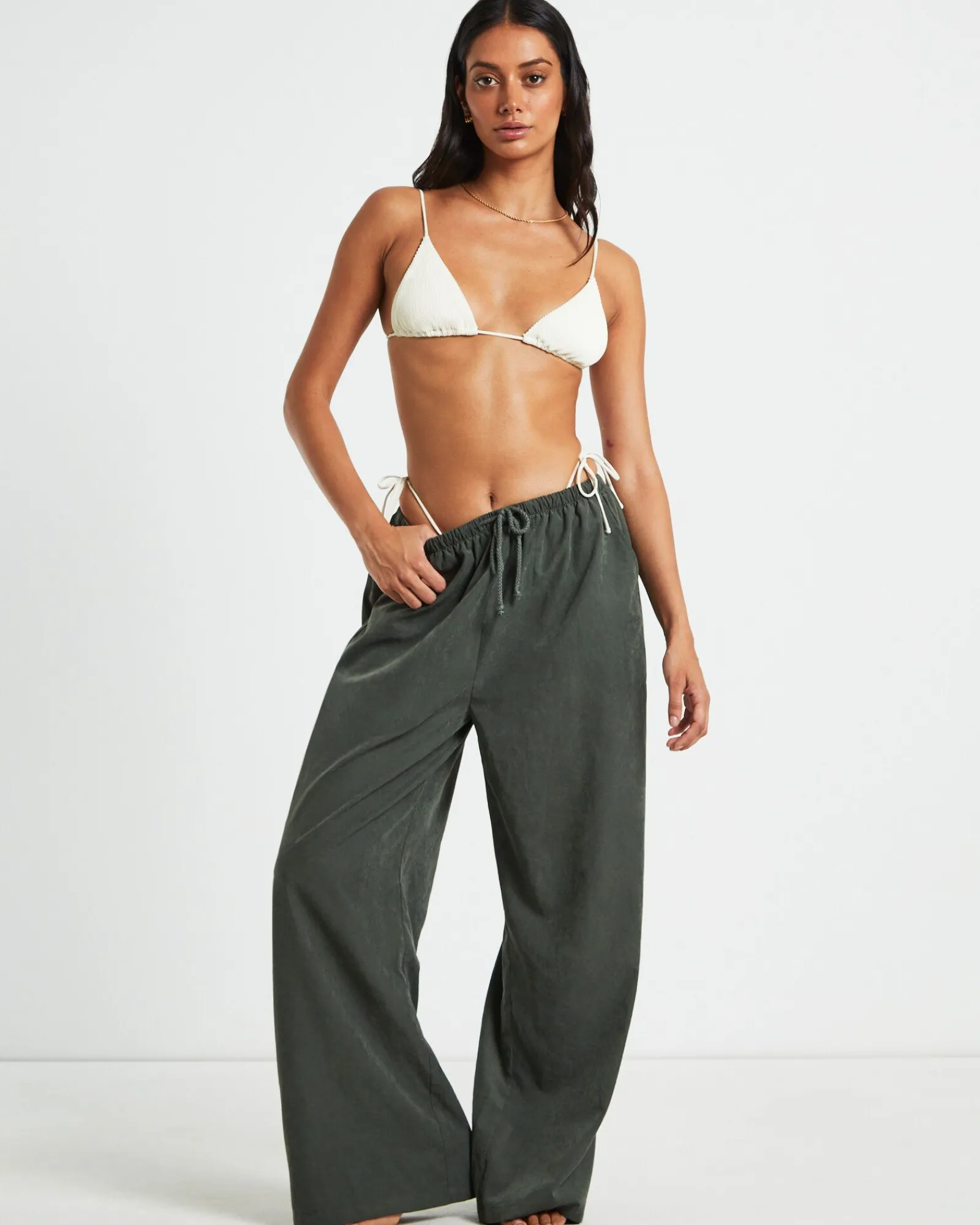 rib_skinny_strap_triangle_4-3.webp Flash Sale SUBTITLED Rib Skinny Strap Triangle Bikini Top In Almond White