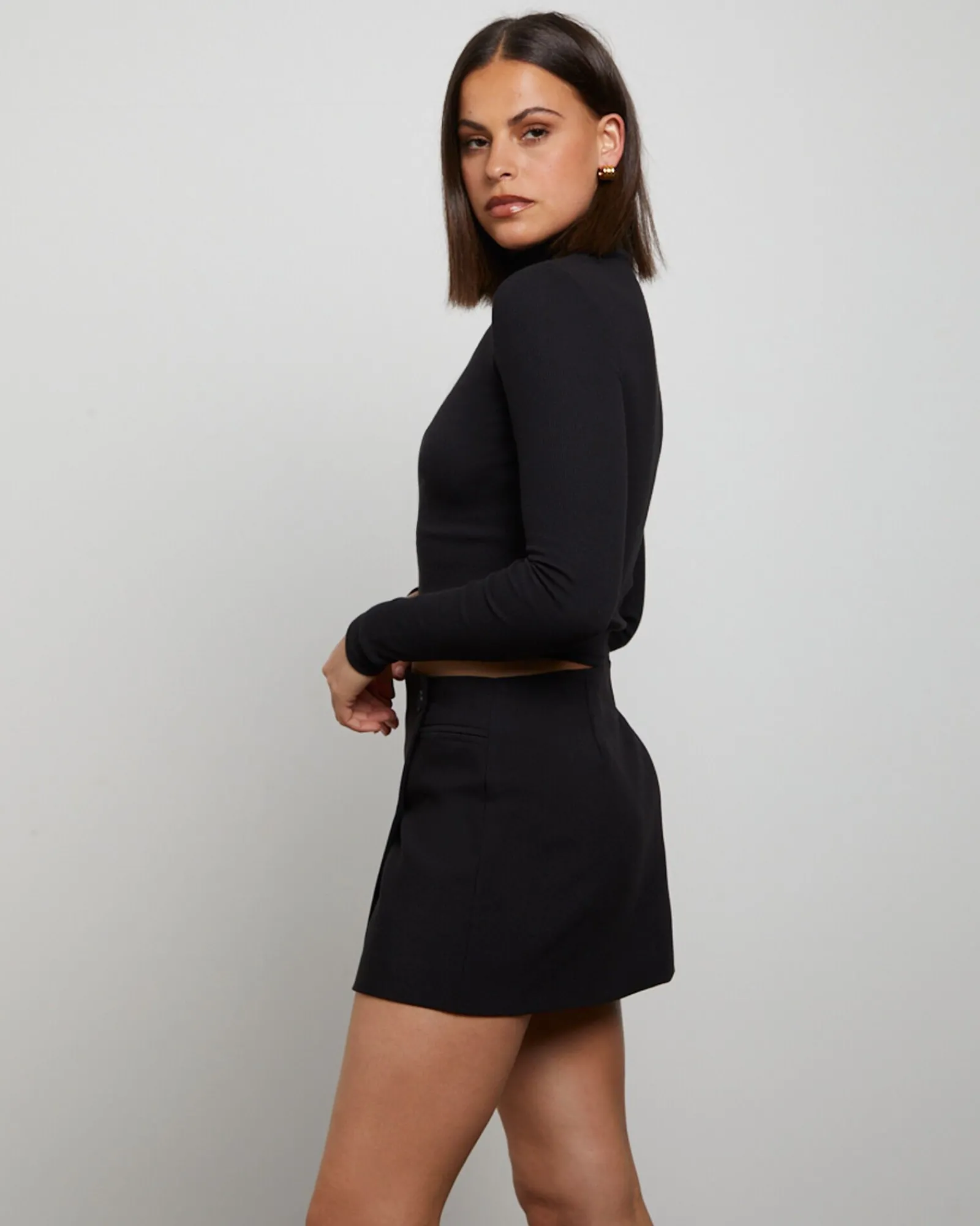 ribbed_long_sleeve_crop_s_3-1.webp Online GENERAL PANTS CO. BASICS Ribbed Long Sleeve Crop Skivvy In Black