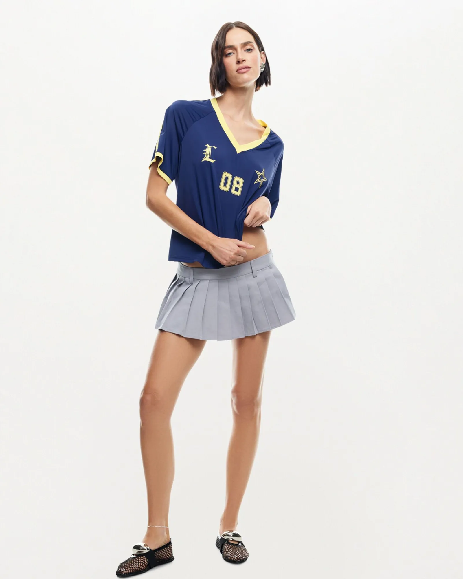 rider_mini_skirt_grey_3.webp Clearance LIONESS Rider Mini Skirt Grey