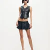 Shop LIONESS Rider Mini Skirt Onyx Black