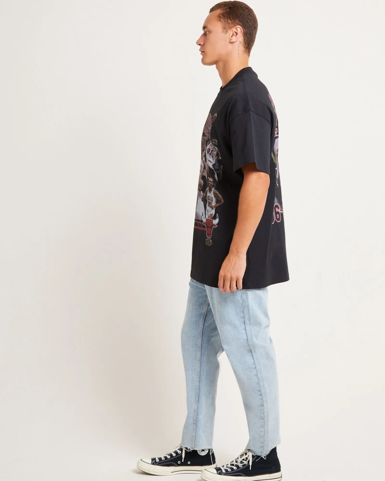 rodman_photo_short_sleeve_3.webp Discount MITCHELL & NESS Rodman Photo Short Sleeve T-Shirt In Faded Black